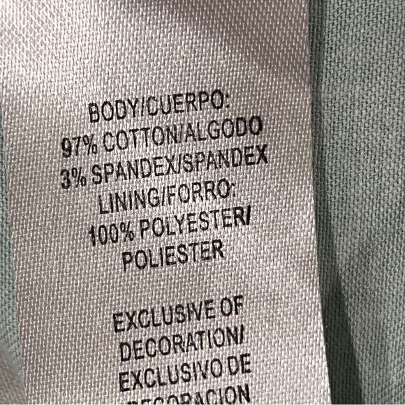 Studio I Floral Green and White Sleeveless v-neck formal Dress size 14 - Picture 12 of 14